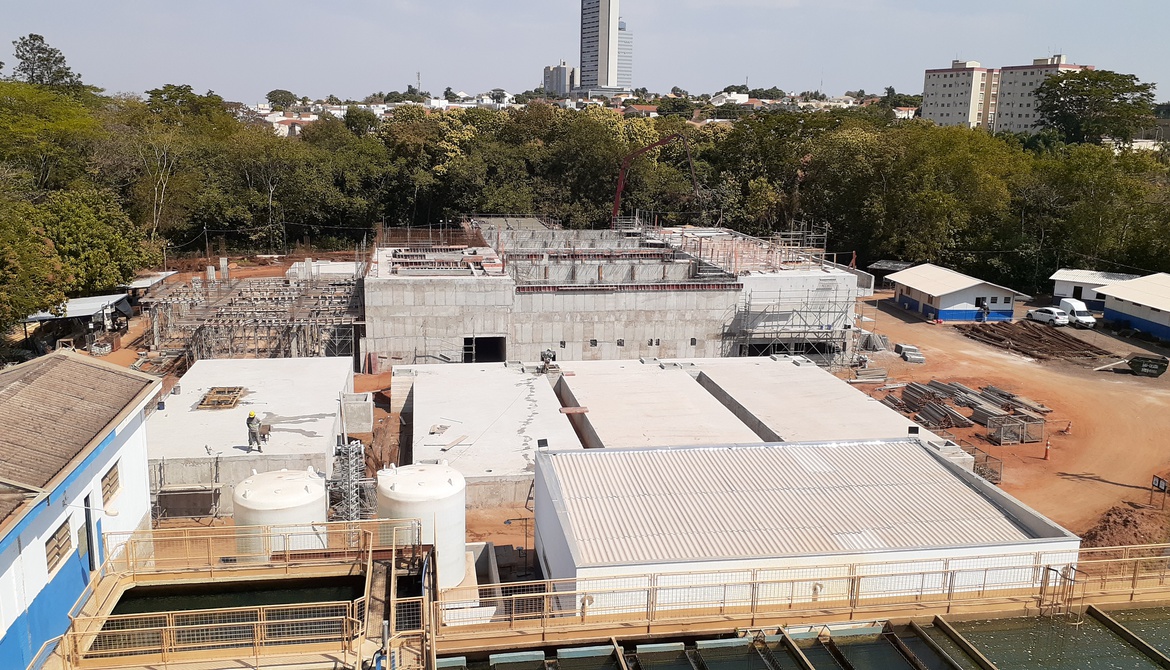 Construção da nova Estação de Tratamento de Água avança em Araçatuba
